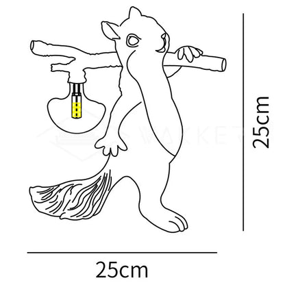 EEKHOORN BEELDJE TAFELLAMP