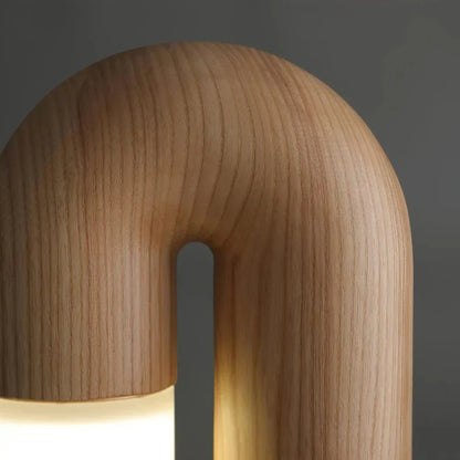 LUXE HOUT MODERNE KUNST LAMP